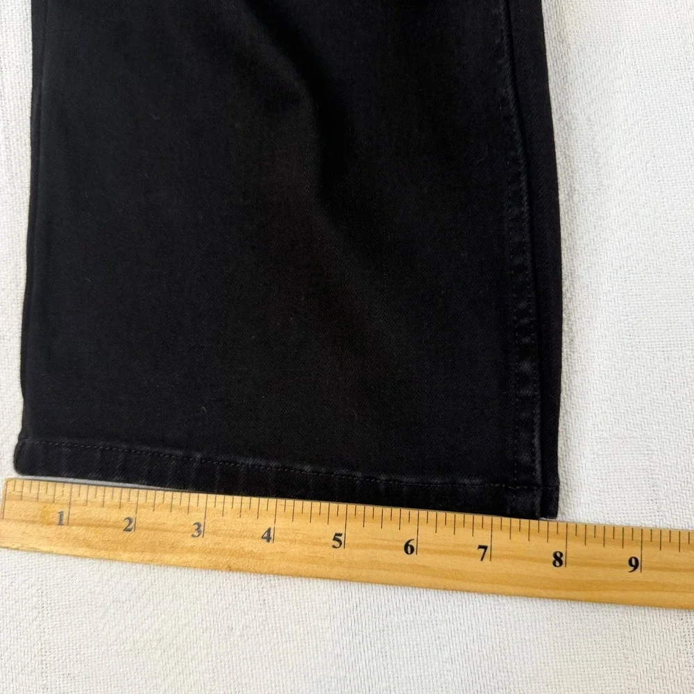 Soft Surroundings Black Straight Leg Denim Jeans Plus Size 18 Stretch 1253